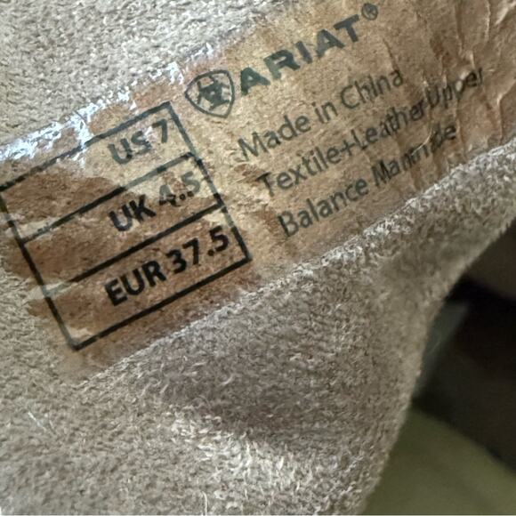 Ariat Western Fringe Short Ankle Cowboy Boots Women’s 7 - Picture 4 of 8